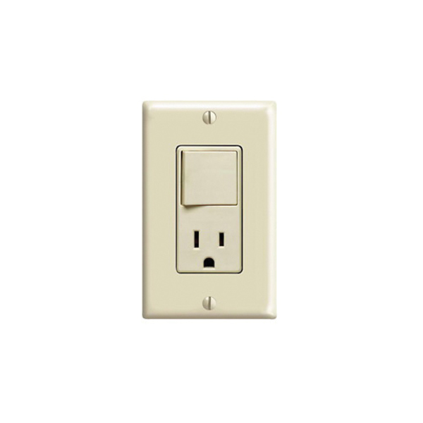 Leviton Combination Device Switch Decora Lt Almond 5625-TSP